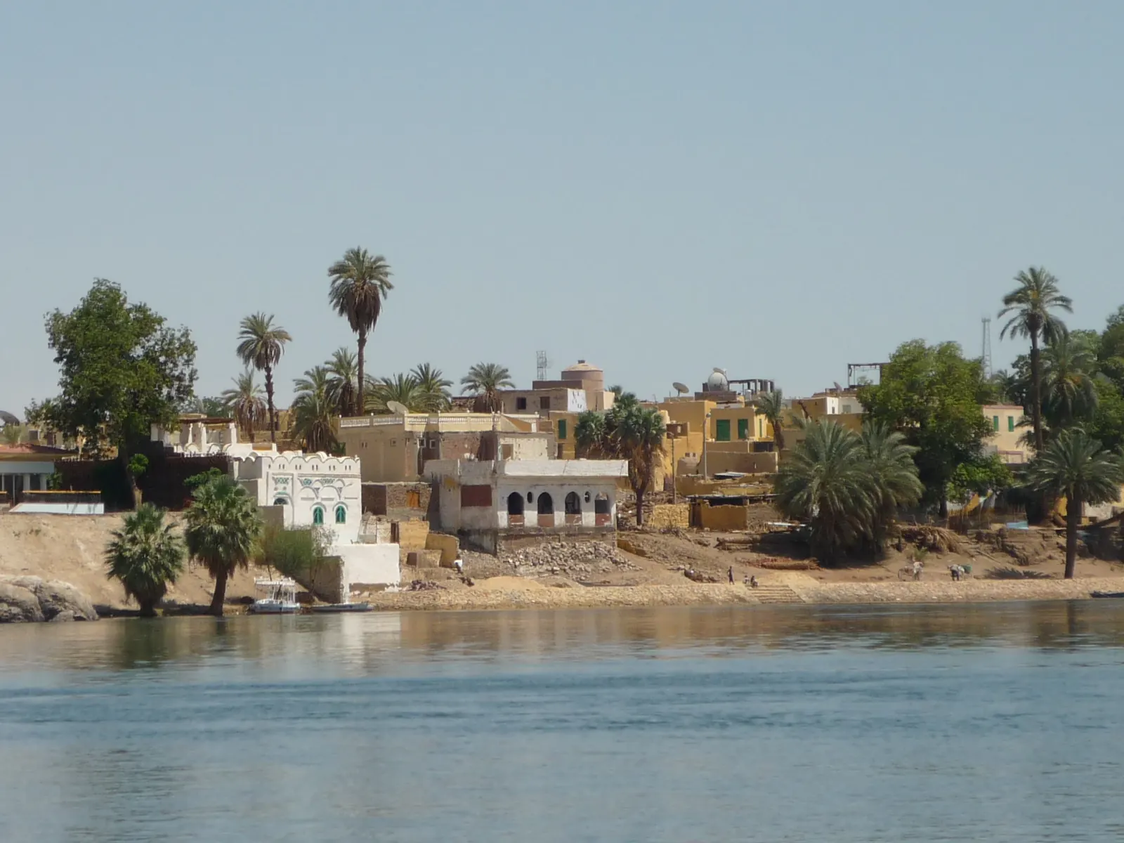 Homes in a Nubian village on Elephantine Island in Aswan