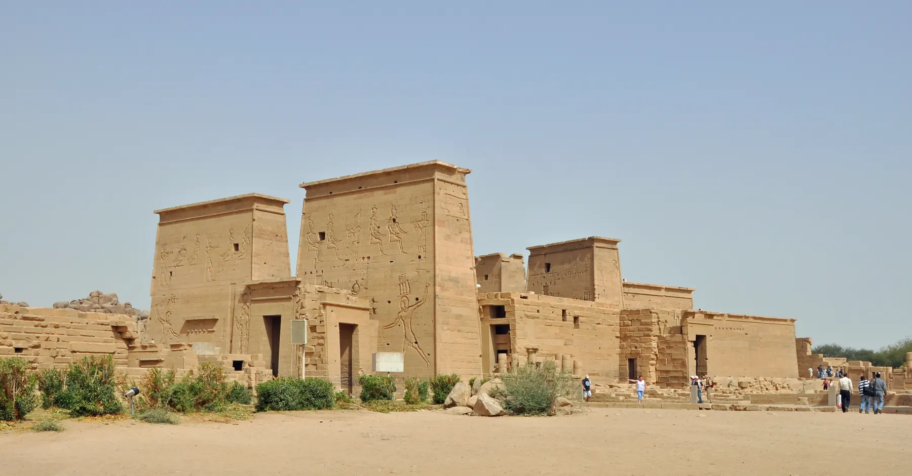 Philae Temple beside the water near Aswan