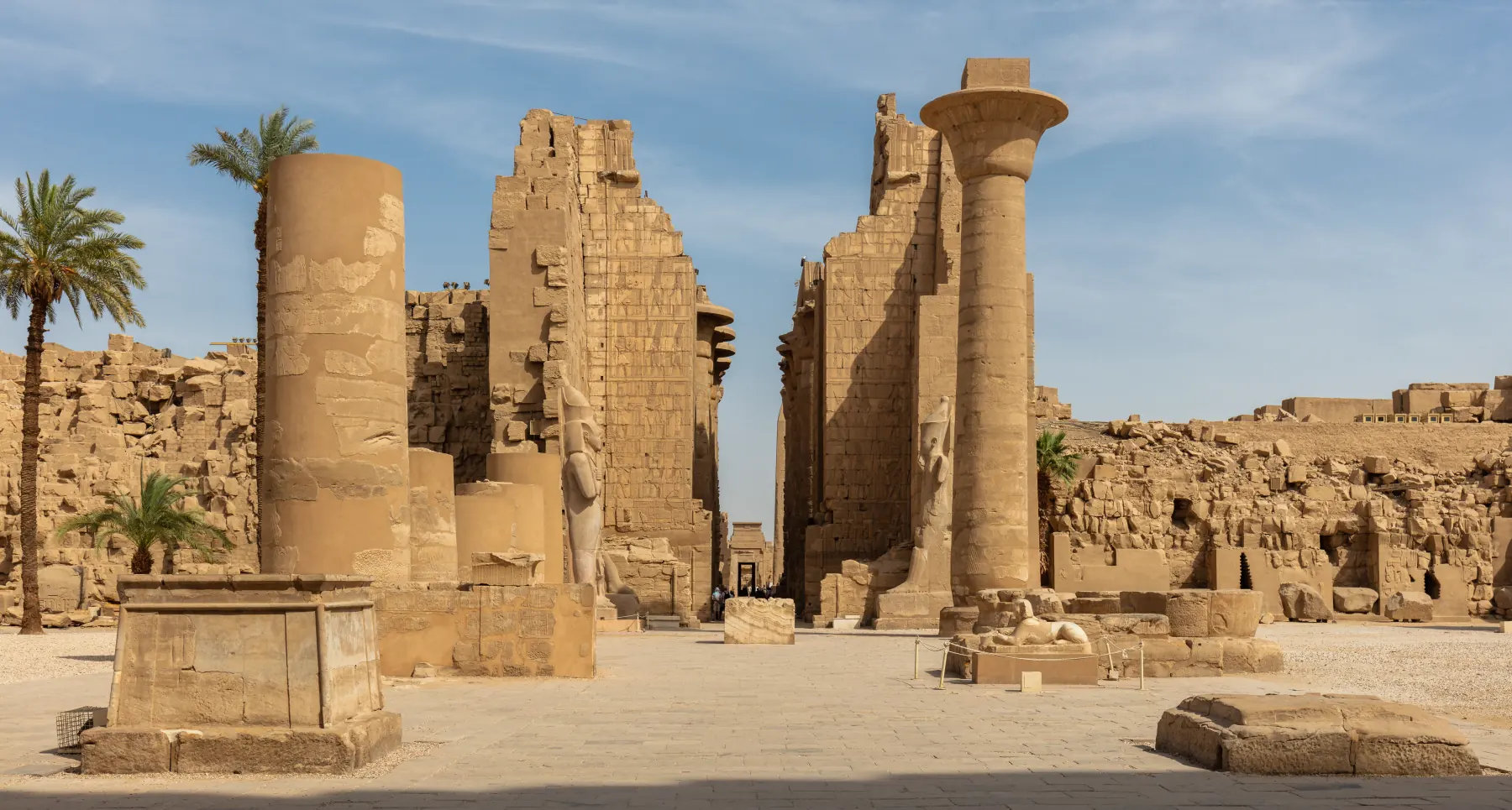 Columns of the Great Hypostyle Hall at Karnak, Luxor
