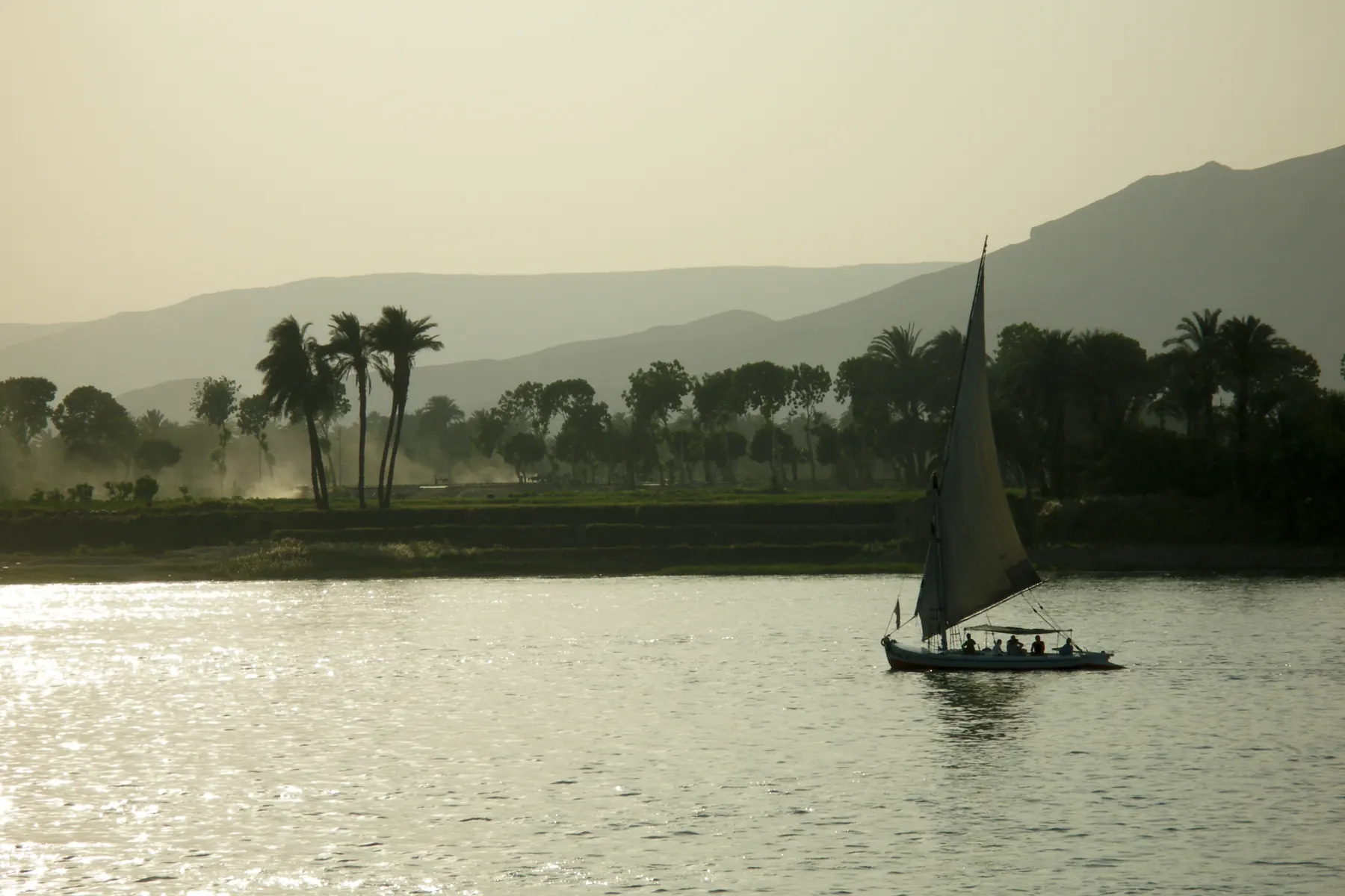West bank of the Nile at Luxor